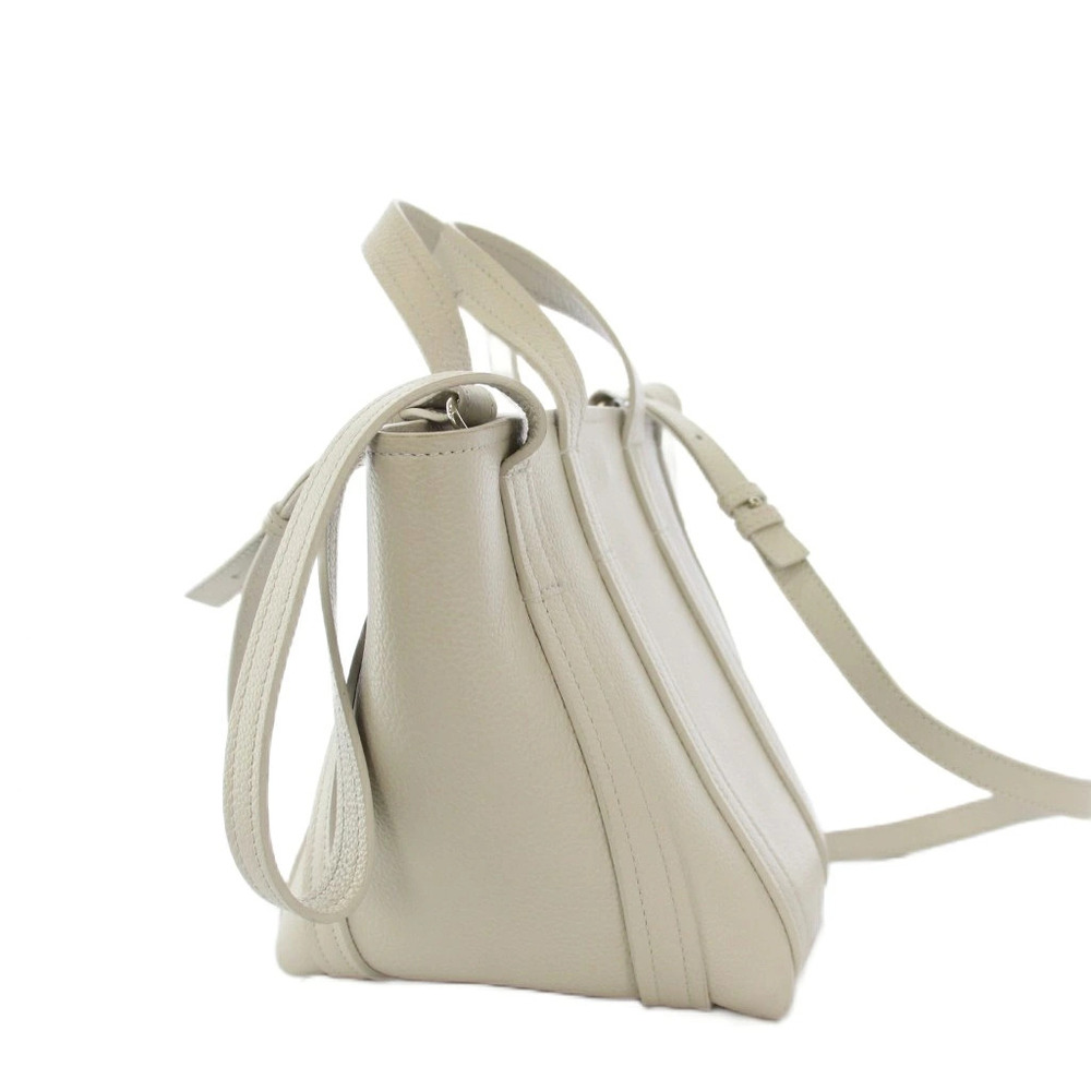 Balenciaga North South Tote Bag Shoulder Leather White